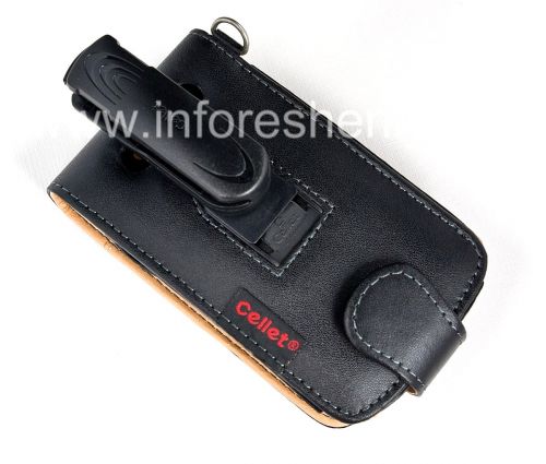 Photogallery for Isignesha Isikhumba Case c zibheka kuvula lid clip Cellet Executive Case for BlackBerry 8900 Ijika, Black / Brown product