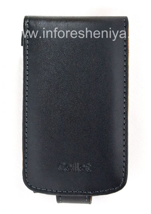 Photogallery for Isignesha Isikhumba Case c zibheka kuvula lid clip Cellet Executive Case for BlackBerry 8900 Ijika, Black / Brown product