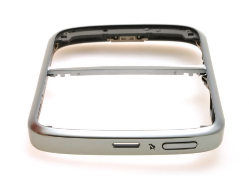 Photogallery for L&#39;anneau d&#39;origine pour BlackBerry 9000 Bold, Métallisé / blanc product