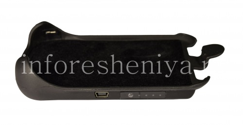 Photogallery for BlackBerry 9000 Bold জন্য একটি ক্লিপ সঙ্গে কভার-ব্যাটারি, কালো ম্যাট product
