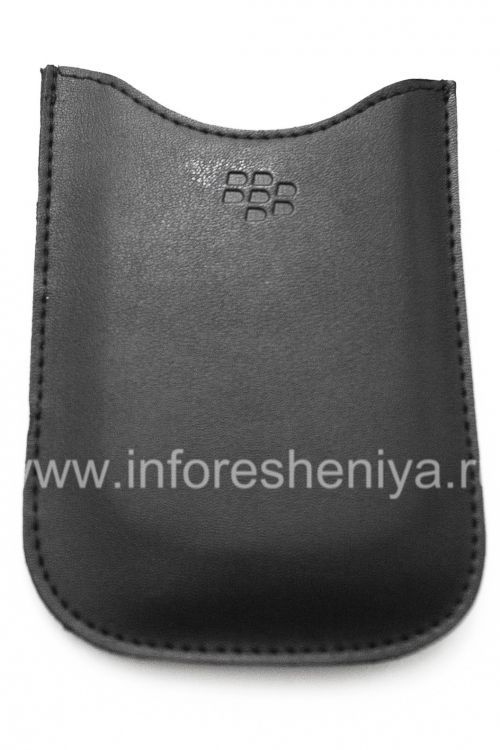 Photogallery for ब्लैकबेरी 9000 Bold के लिए चमड़ा प्रकरण जेब (कॉपी), काला product
