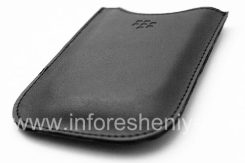 Photogallery for ब्लैकबेरी 9000 Bold के लिए चमड़ा प्रकरण जेब (कॉपी), काला product