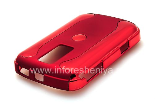 Photogallery for حالة من البلاستيك &quot;كروم&quot; ل 9000 Bold, أحمر product