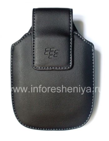 Leather case with clip for BlackBerry 9000 Bold