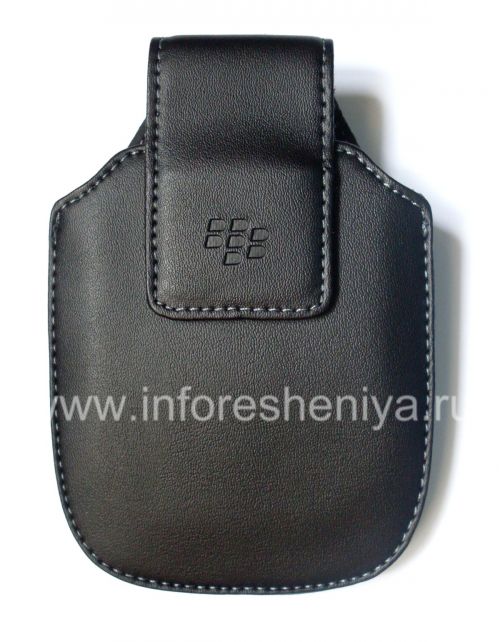 Photogallery for Etui en cuir avec clip pour BlackBerry 9000 Bold, Noir product
