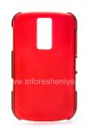 Photo 1 — Couverture-couverture translucide en plastique pour BlackBerry 9000 Bold, Rouge