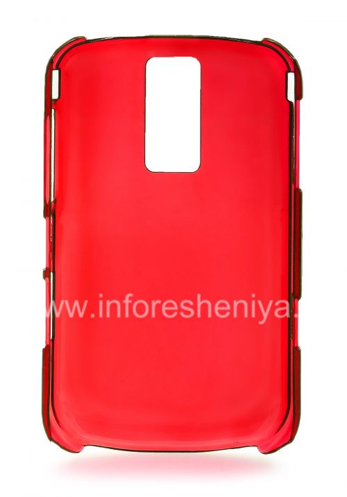 Photogallery for Couverture-couverture translucide en plastique pour BlackBerry 9000 Bold, Rouge product