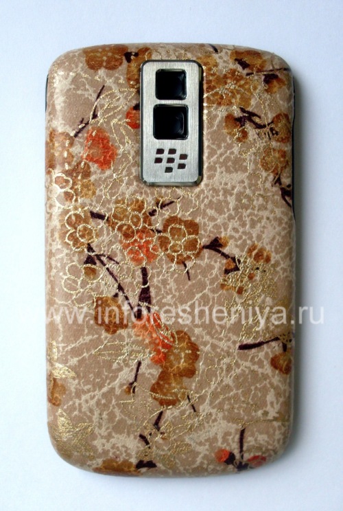 Photogallery for 独家后盖BlackBerry 9000 Bold, “花的一个分支”，米色/棕色 product