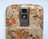 Photo 4 — Exclusive back cover for BlackBerry 9000 Bold, "Flowers on the branch" Beige / Brown