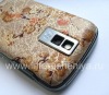 Photo 10 — Exclusive back cover for BlackBerry 9000 Bold, "Flowers on the branch" Beige / Brown