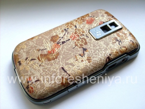 Photogallery for 独家后盖BlackBerry 9000 Bold, “花的一个分支”，米色/棕色 product
