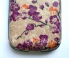 Photo 11 — cubierta trasera exclusiva BlackBerry 9000 Bold, "Flores en la rama" Beige / púrpura