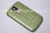 Photo 1 — cubierta trasera exclusiva BlackBerry 9000 Bold, "Cocodrilo", verde