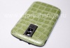 Photo 4 — cubierta trasera exclusiva BlackBerry 9000 Bold, "Cocodrilo", verde