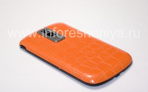 Photogallery for 独家后盖BlackBerry 9000 Bold, “鳄鱼”，橙色 product