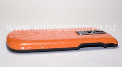 Photogallery for 独家后盖BlackBerry 9000 Bold, “鳄鱼”，橙色 product