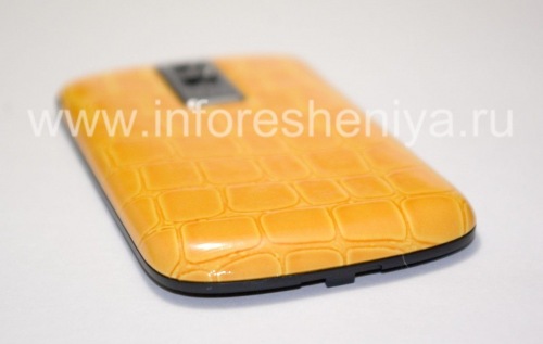 Photogallery for 独家后盖BlackBerry 9000 Bold, “鳄鱼”，橙色 product