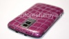 Photo 3 — Exclusive back cover for BlackBerry 9000 Bold, "Crocodile", Burgundy