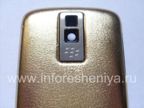 Photogallery for 独家后盖BlackBerry 9000 Bold, “皮肤”，金 product
