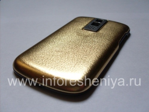 Photogallery for 独家后盖BlackBerry 9000 Bold, “皮肤”，金 product