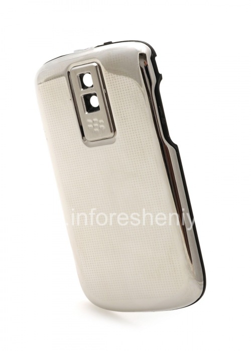 Photogallery for 独家后盖BlackBerry 9000 Bold, 金属“救济”，银 product