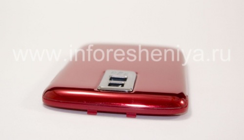 Photogallery for 独家后盖BlackBerry 9000 Bold, 塑料，红色有光泽 product