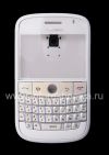 Photo 1 — Boîtier de couleur pour BlackBerry 9000 Bold, White Pearl, Casquettes