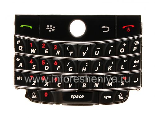 Photogallery for Die ursprüngliche englische Tastatur für Blackberry 9000 Bold, Schwarz product