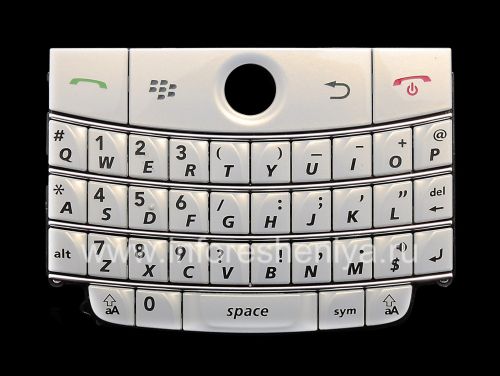 Photogallery for Die ursprüngliche englische Tastatur für Blackberry 9000 Bold, Weiß product