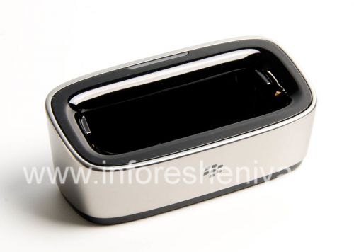 Photogallery for شاحن سطح المكتب الأصلي &quot;زجاج&quot; الشحن قرنة لبلاك بيري 9000 Bold, معدني product
