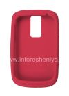 Photo 2 — Etui en silicone d'origine pour BlackBerry 9000 Bold, Rouge foncé (Dark Red)