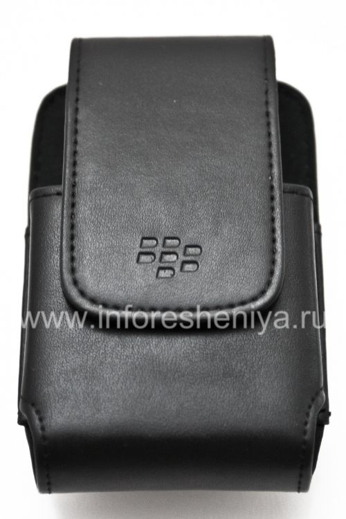 Photogallery for Housse en cuir d&#39;origine c pince En cuir rectangulaire Swivel Holster pour BlackBerry 9000 Bold, Noir (Black) product