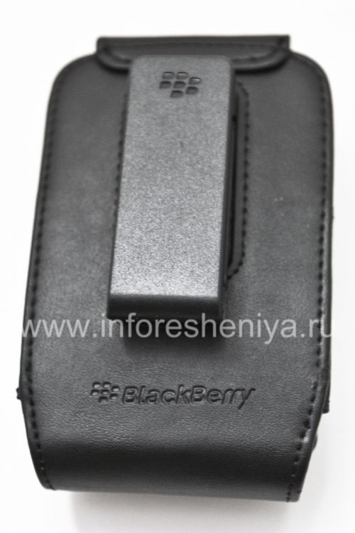 Photogallery for Housse en cuir d&#39;origine c pince En cuir rectangulaire Swivel Holster pour BlackBerry 9000 Bold, Noir (Black) product