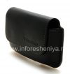 Photo 3 — Original-Ledertasche Tasche mit Clip Horisontal Holster für Blackberry 9000 Bold, Black (Schwarz)