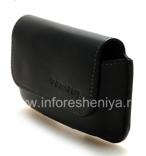 Photogallery for الأصلي حالة حقيبة جلدية مع كليب الأفقي الحافظة لبلاك بيري 9000 Bold, أسود (أسود) product