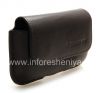 Photo 4 — Kulit asli Case Bag dengan Clip Horisontal Holster untuk BlackBerry 9000 Bold, Coklat gelap (Espresso)
