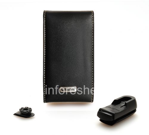 Photogallery for Signature Kulit Kasus Krusell Orbit Flex Multidapt Leather Case untuk BlackBerry 9000 Bold, Black (hitam) product