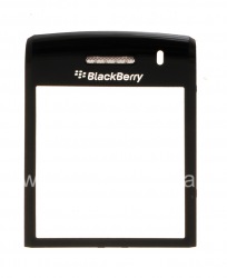 BlackBerry 9100 / 9105 Pearl 3G জন্য একটি ধাতু ক্লিপ এবং জাল স্পিকার সঙ্গে পর্দায় মূল গ্লাস, কালো