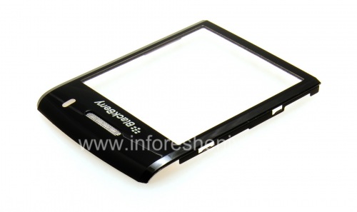 Photogallery for La pantalla de cristal original con un clip de metal y el altavoz de malla para BlackBerry 9100/9105 Pearl 3G, Negro product