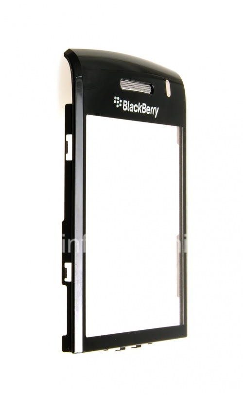 Photogallery for La pantalla de cristal original con un clip de metal y el altavoz de malla para BlackBerry 9100/9105 Pearl 3G, Negro product