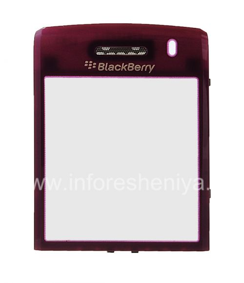 Photogallery for La pantalla de cristal original con un clip de metal y el altavoz de malla para BlackBerry 9100/9105 Pearl 3G, Púrpura product