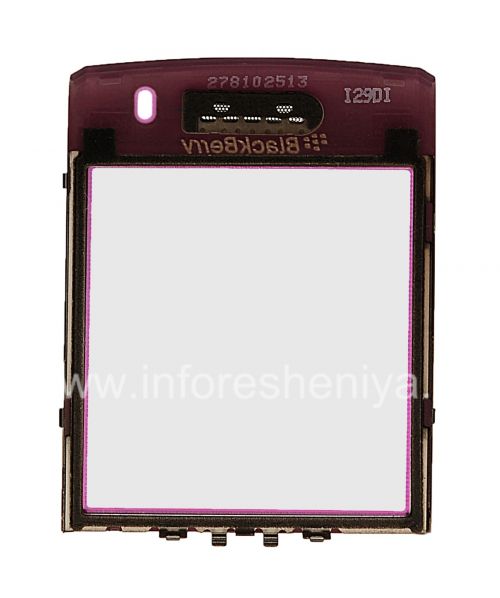 Photogallery for La pantalla de cristal original con un clip de metal y el altavoz de malla para BlackBerry 9100/9105 Pearl 3G, Púrpura product