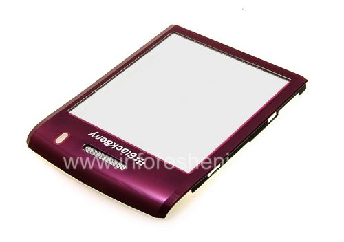 Photogallery for La pantalla de cristal original con un clip de metal y el altavoz de malla para BlackBerry 9100/9105 Pearl 3G, Púrpura product