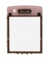 Photo 2 — Das Vorlagenglas auf dem Bildschirm mit einem Metallclip und Mesh-Lautsprecher für Blackberry 9100/9105 Pearl 3G, rosa