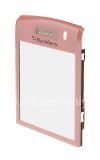 Photo 4 — Das Vorlagenglas auf dem Bildschirm mit einem Metallclip und Mesh-Lautsprecher für Blackberry 9100/9105 Pearl 3G, rosa