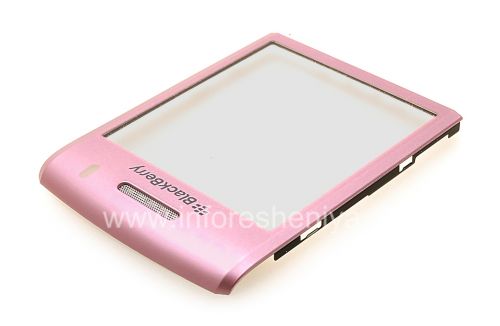 Photogallery for La pantalla de cristal original con un clip de metal y el altavoz de malla para BlackBerry 9100/9105 Pearl 3G, Rose product