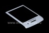 Photo 5 — Das Vorlagenglas auf dem Bildschirm mit einem Metallclip und Mesh-Lautsprecher für Blackberry 9100/9105 Pearl 3G, weiß