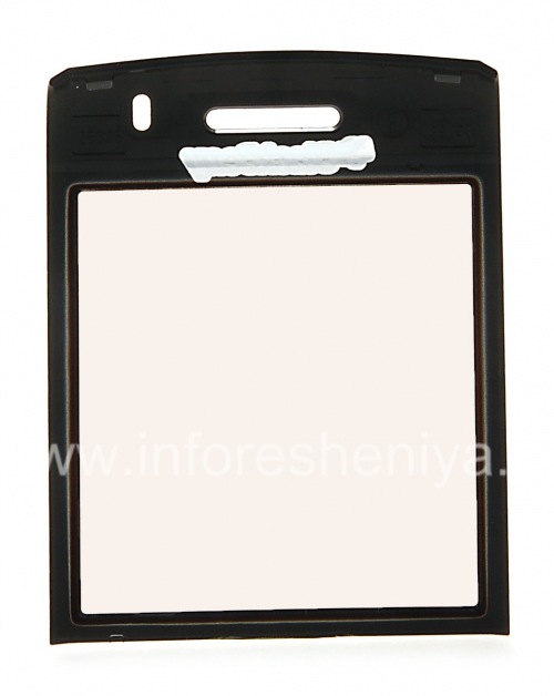 Photogallery for Original glass on the screen without metal mounts and speaker grilles for BlackBerry 9100 / 9105 Pearl 3G, The black product