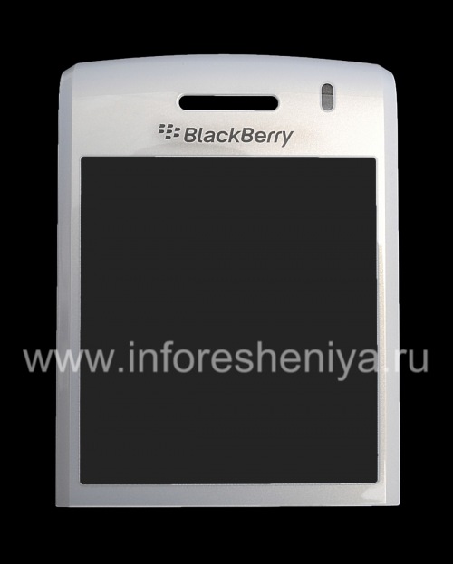 Photogallery for Original glass on the screen without metal mounts and speaker grilles for BlackBerry 9100 / 9105 Pearl 3G, White product