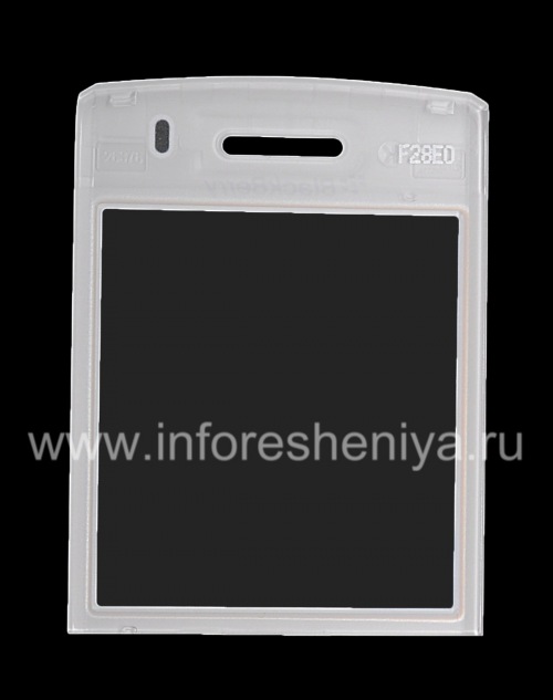 Photogallery for Original glass on the screen without metal mounts and speaker grilles for BlackBerry 9100 / 9105 Pearl 3G, White product